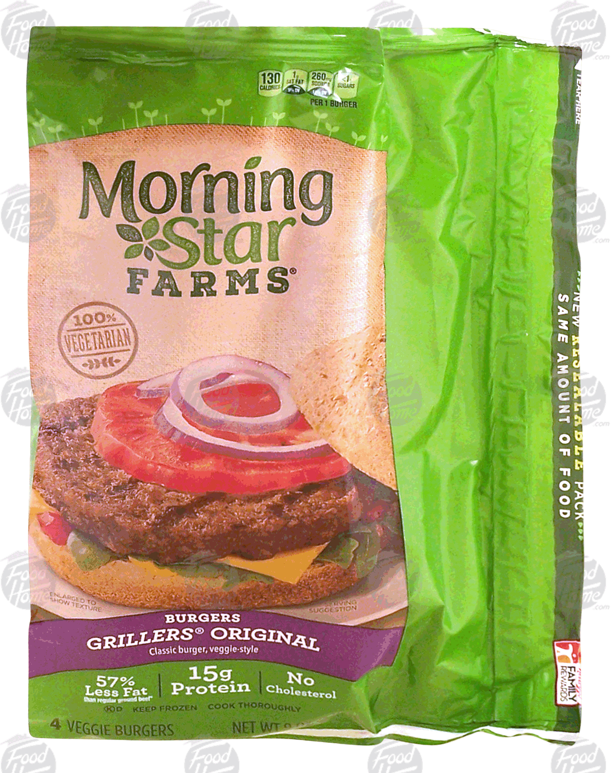 Morningstar Farms Grillers Original veggie burgers, 4-count Full-Size Picture